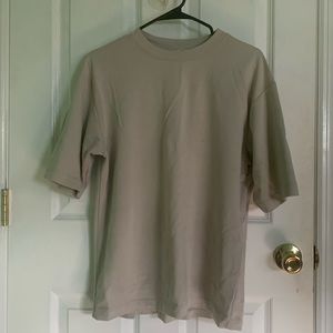 UNIQLO U AIRism Cotton Oversized Crew Neck Half-Sleeve T-Shirt